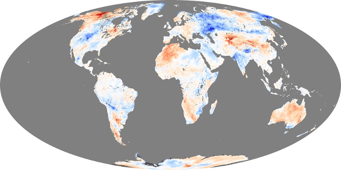Global map temperature Oct 2013