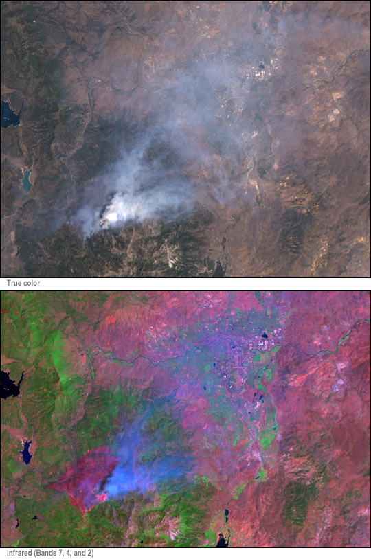 High Resolution Views of Fire near Reno : Image of the Day
