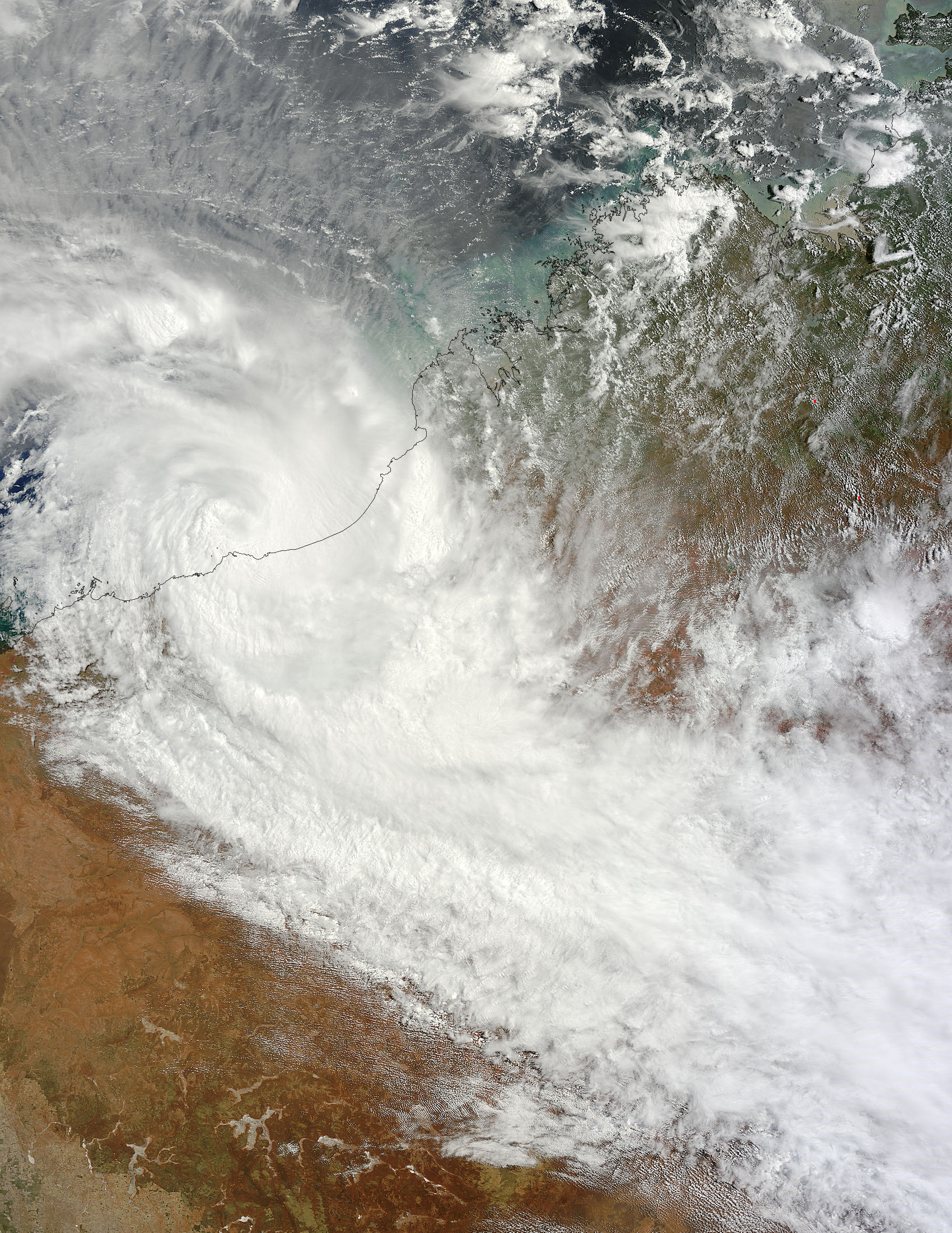 Tropical Cyclone Rusty S Over Western Australia