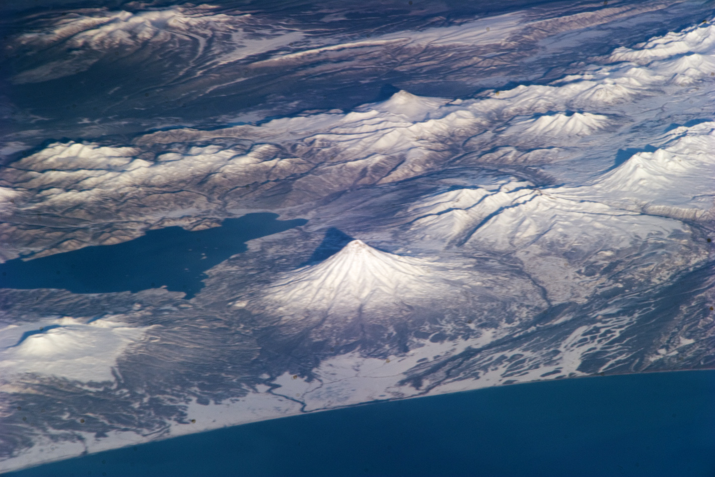 ISS Image of Russia's Kamcharka Peninsula