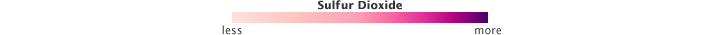 Color bar for Sulfur Dioxide plume from Grímsvötn