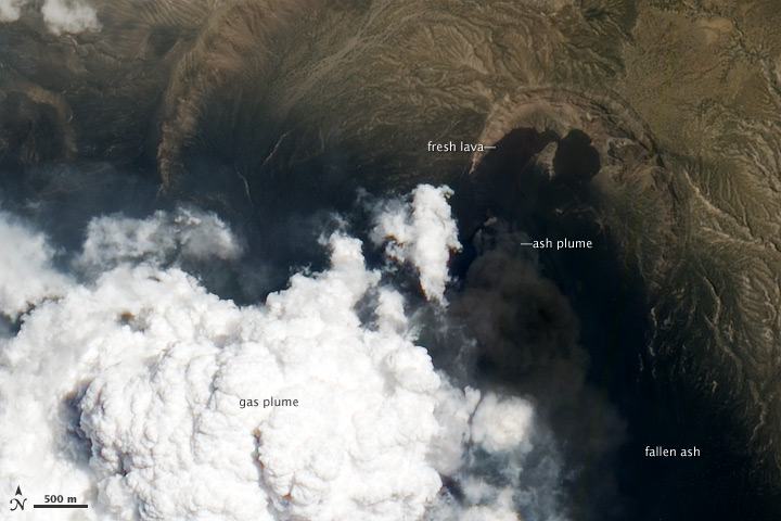 Detailed Views of Erupting Nabro Volcano