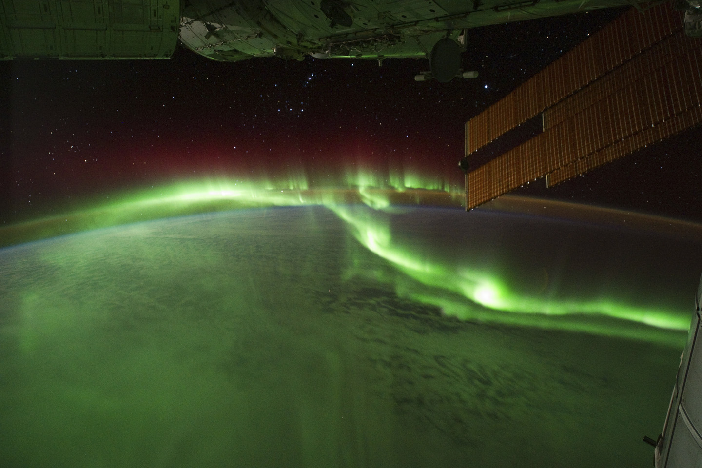 Aurora Australis from the ISS - click for video