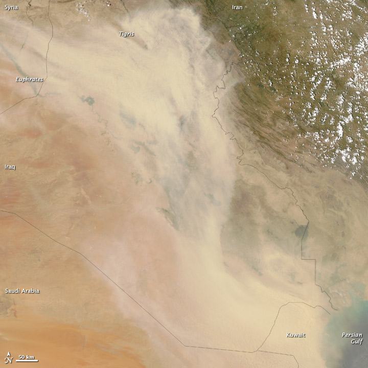 Dust Storm over Iraq