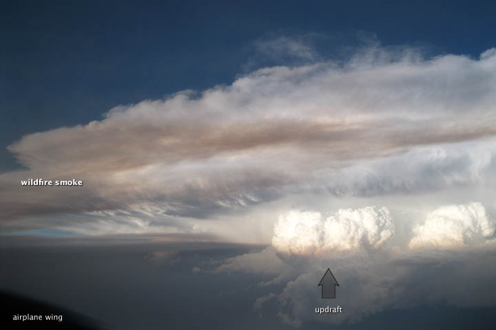 When Wildfire Smoke and Thunderstorms Collide