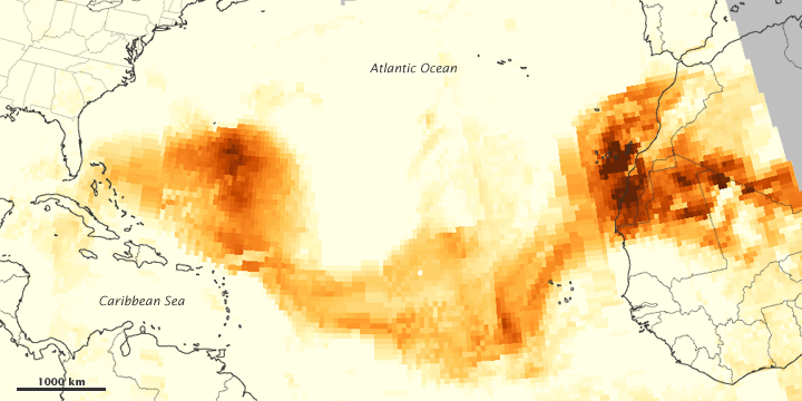 Dust Plume over the Atlantic