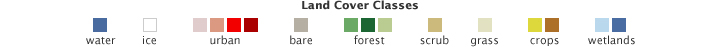 Color bar for Landsat Shows Land Use Around Portland
