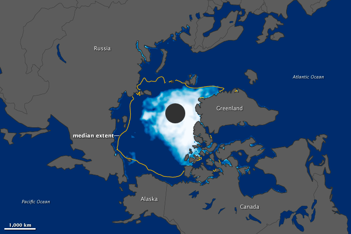 Arctic Sea Ice Drops below 2007 Record