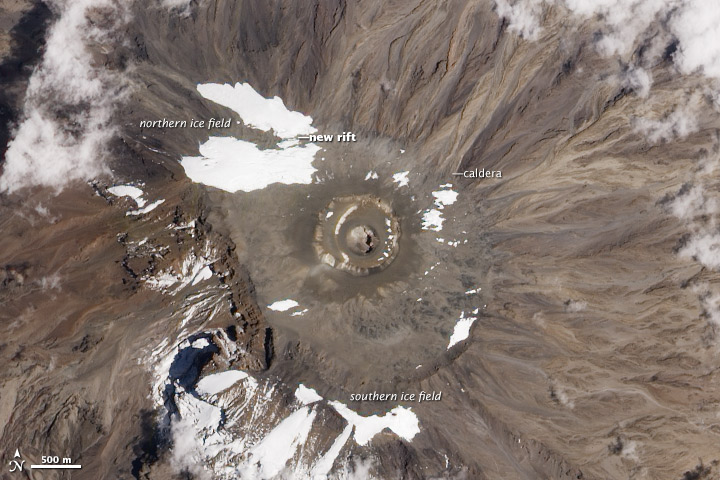 Kilimanjaro’s Shrinking Ice Fields 