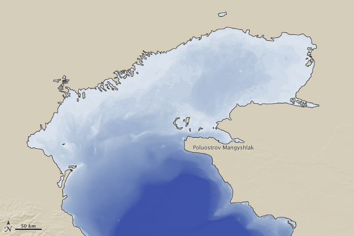 Ice on the Caspian Sea