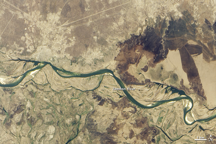 Wet Season Transforms the Zambezi River