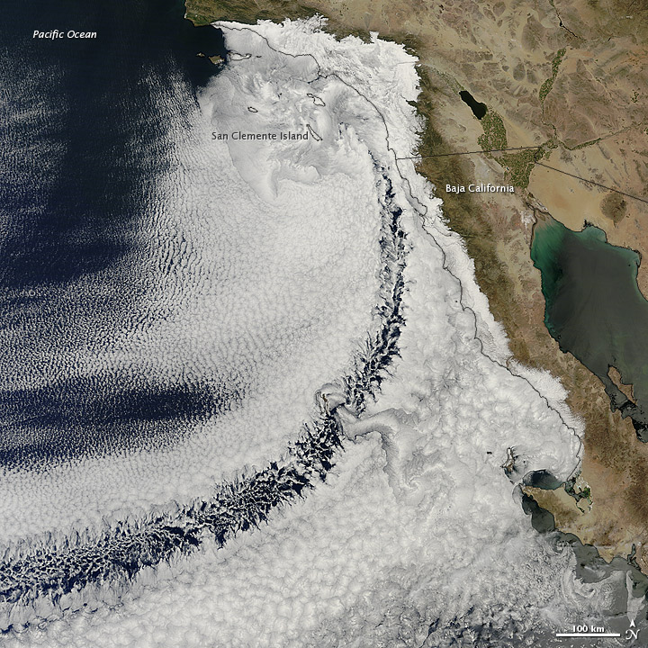 Clouds off the California Coast