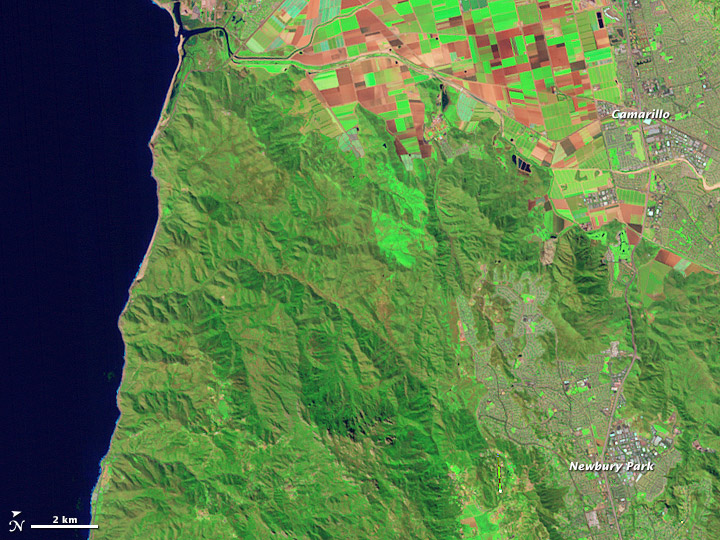 Mapping the Severity of Springs Fire from Space