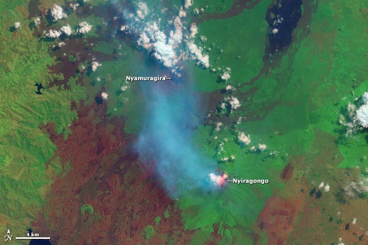 Nyamuragira and Nyiragongo Volcanoes