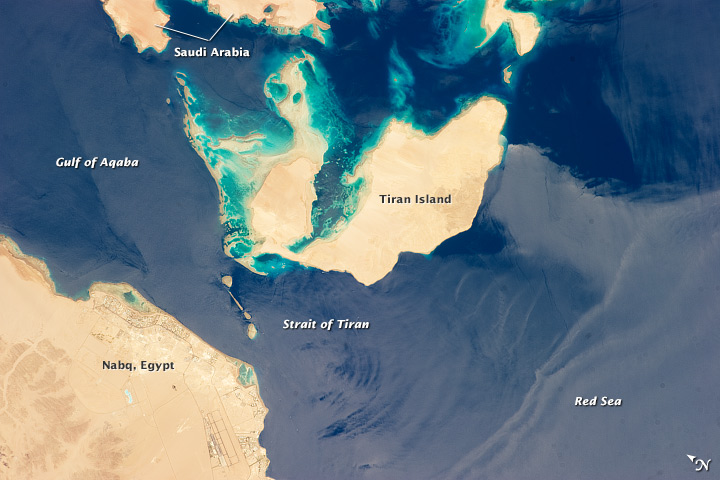 Strait of Tiran, Red Sea and Gulf of Aqaba