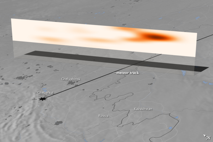 Tracking the Chelyabinsk Meteor Plume