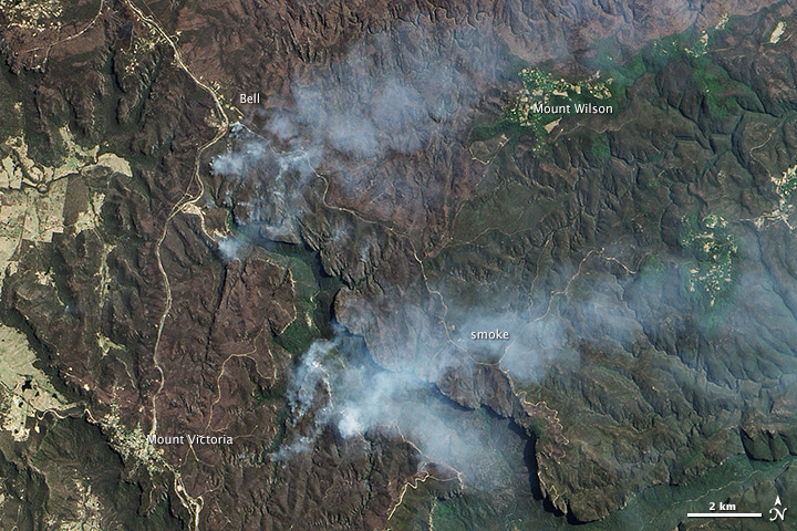 Bushfires in the Blue Mountains