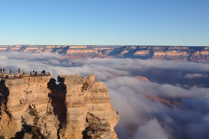 Fog Fills the Grand Canyon