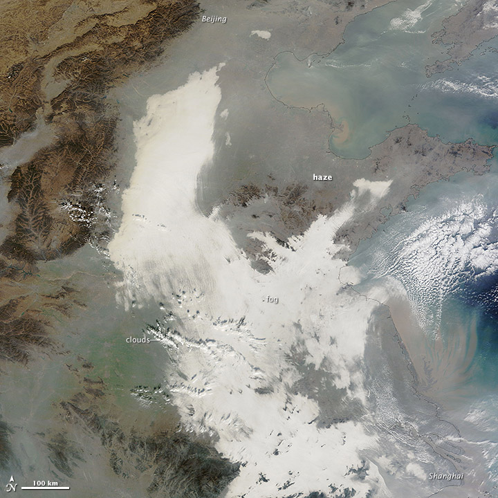 Smog Shrouds Eastern China 