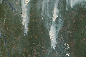 Wildfires in Irkutsk, Russia
