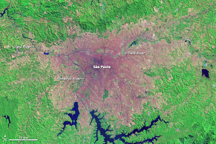 Growth of São Paulo, Brazil