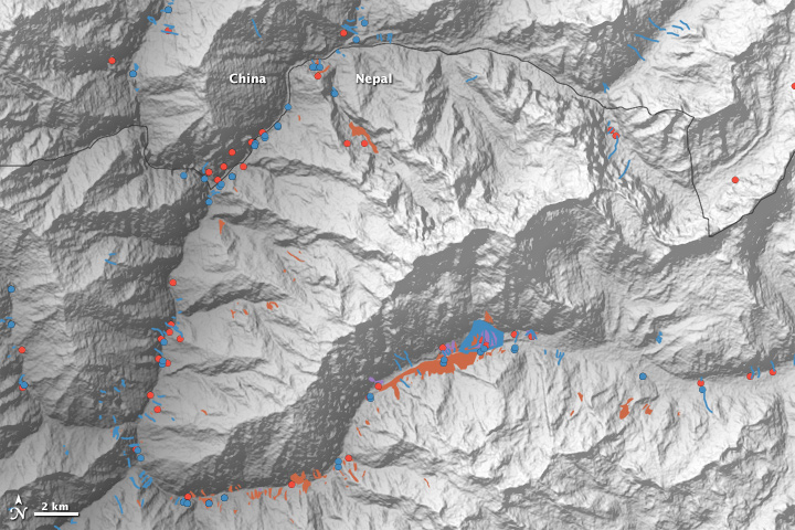 Scientist-Volunteers Map Landslides from Nepal Quakes
