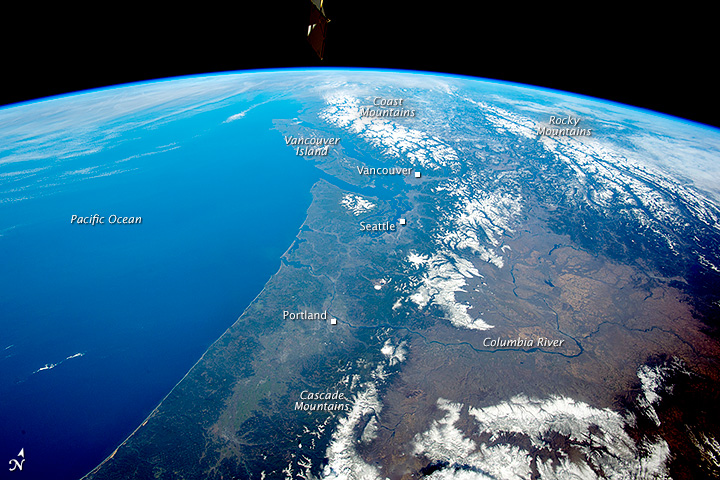 Panorama of the Pacific Northwest 