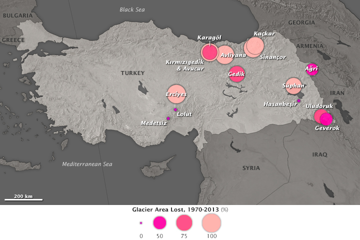 Turkish Glaciers Shrink By Half