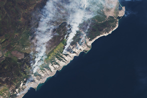 Fire and Smoke Lingers Around Lake Baikal