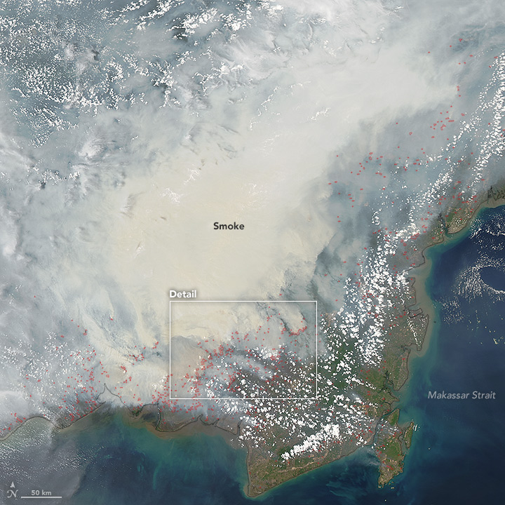 Heavy Smoke Blankets Borneo
