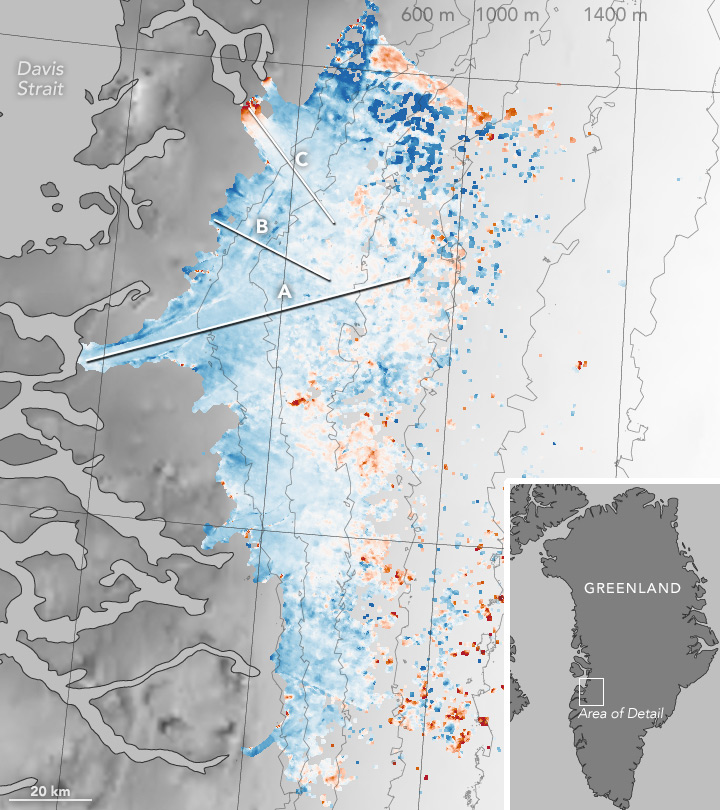 Slowdown of the Southwest Greenland Ice Sheet