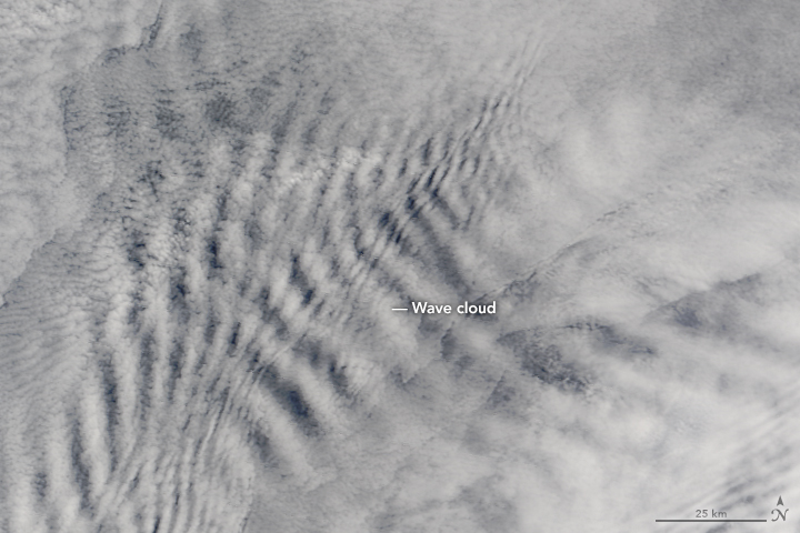 Cloud Wakes Behind the Prince Edward Islands