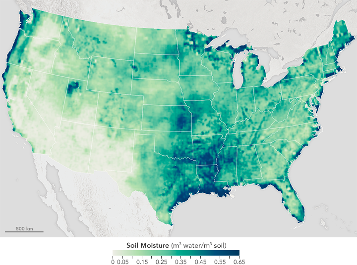 Soil Moisture in the United States