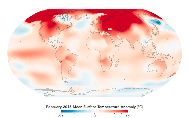 Record Warmth in February 