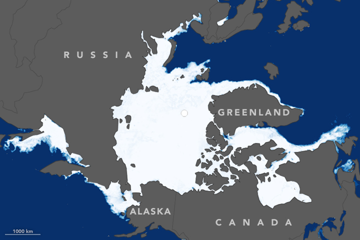 Annual Peak of Arctic Sea Ice Hit a Record Low