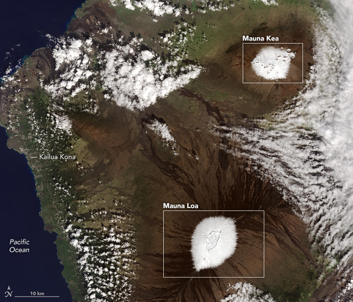 Snow-Capped Summits in Hawaii