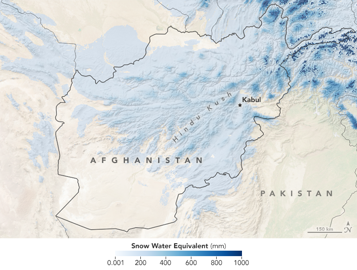 Widespread Snowfall in Afghanistan