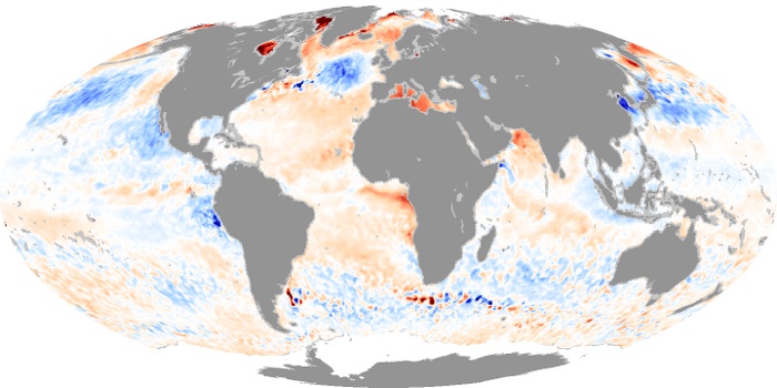 Global Map Sea Surface Temperature Anomaly Image 13