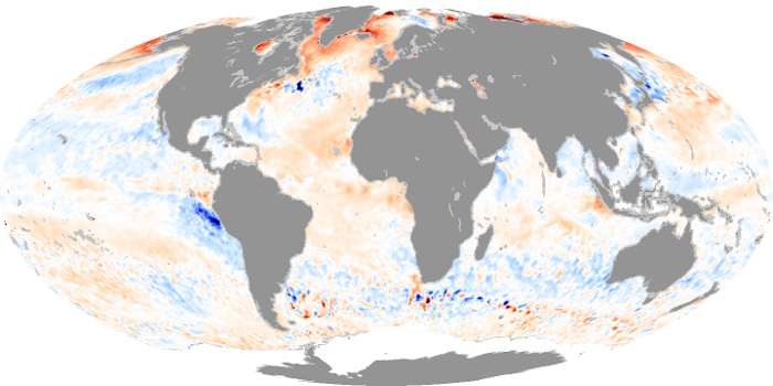 Global Map Sea Surface Temperature Anomaly Image 16