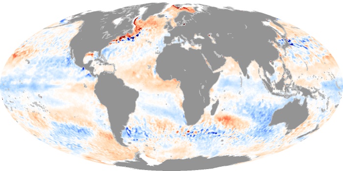 Global Map Sea Surface Temperature Anomaly Image 14