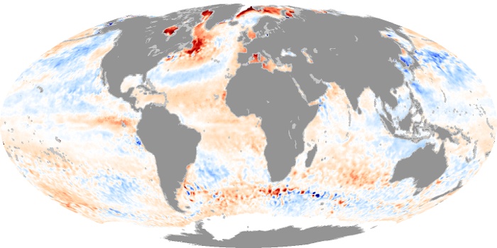 Global Map Sea Surface Temperature Anomaly Image 49