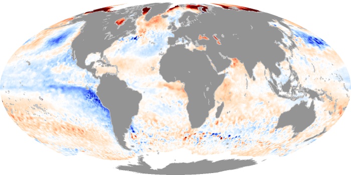 Global Map Sea Surface Temperature Anomaly Image 32