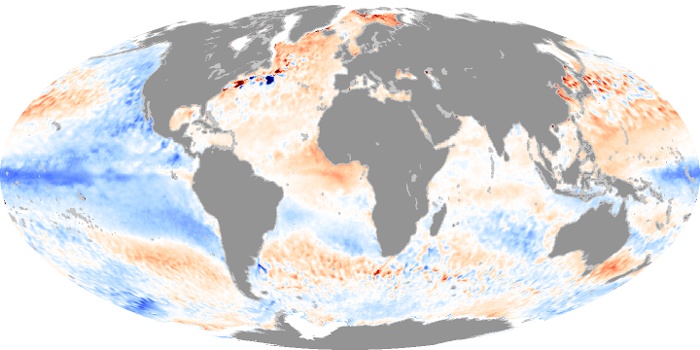 Global Map Sea Surface Temperature Anomaly Image 37