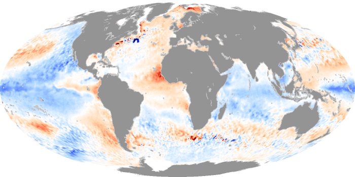 Global Map Sea Surface Temperature Anomaly Image 70