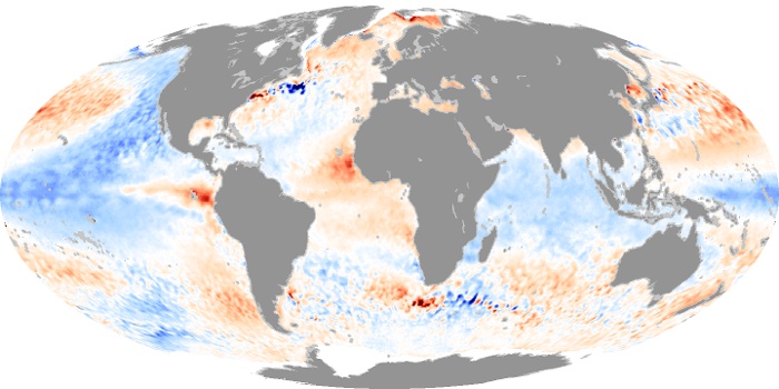 Global Map Sea Surface Temperature Anomaly Image 71