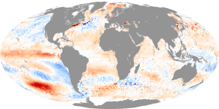 Global Map Sea Surface Temperature Anomaly Image 90