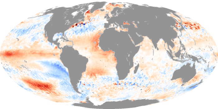 Global Map Sea Surface Temperature Anomaly Image 91