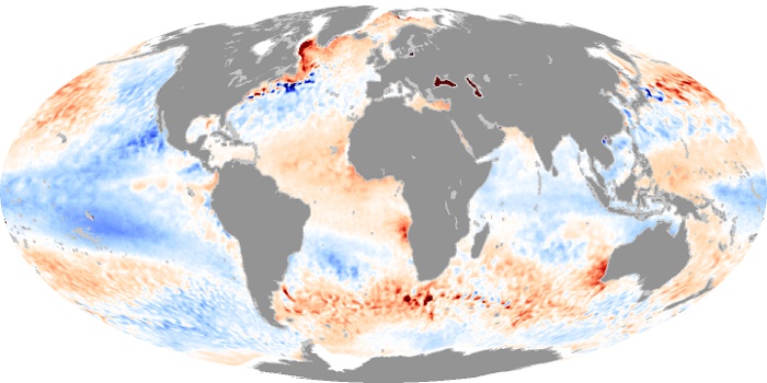 Global Map Sea Surface Temperature Anomaly Image 106