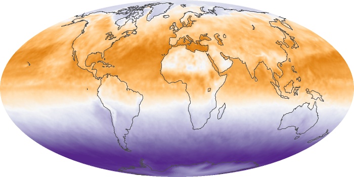 Global Map Net Radiation Image 23