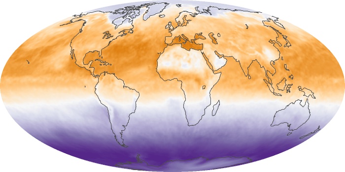 Global Map Net Radiation Image 35
